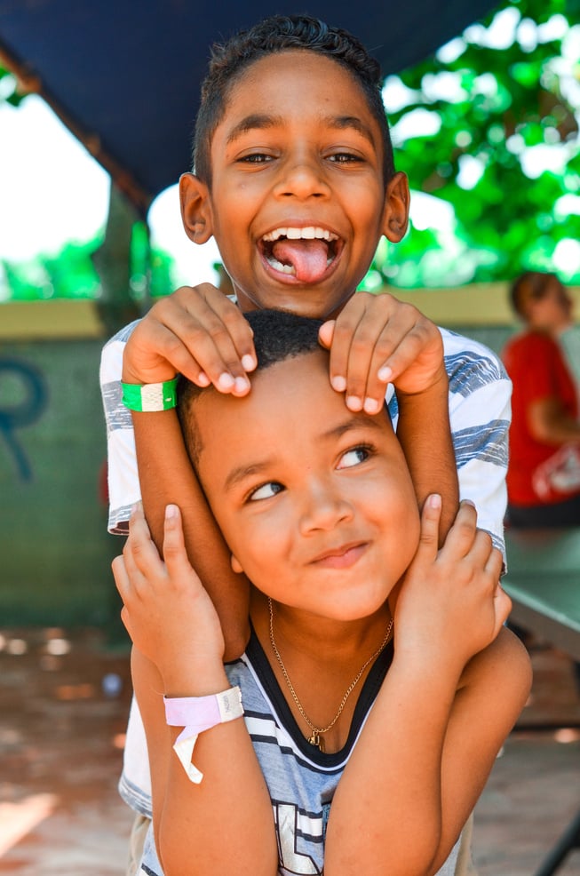 Two Boys Smiling